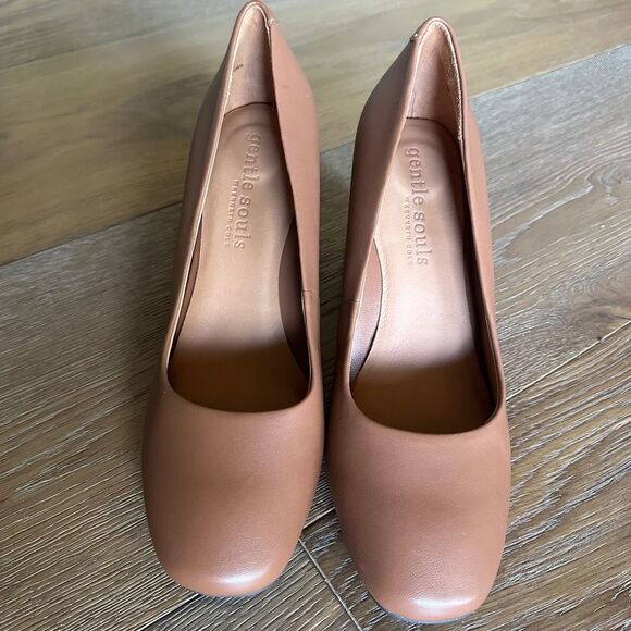 Gentle Souls Irie Block Heel In Pecan - Picture 3 of 15